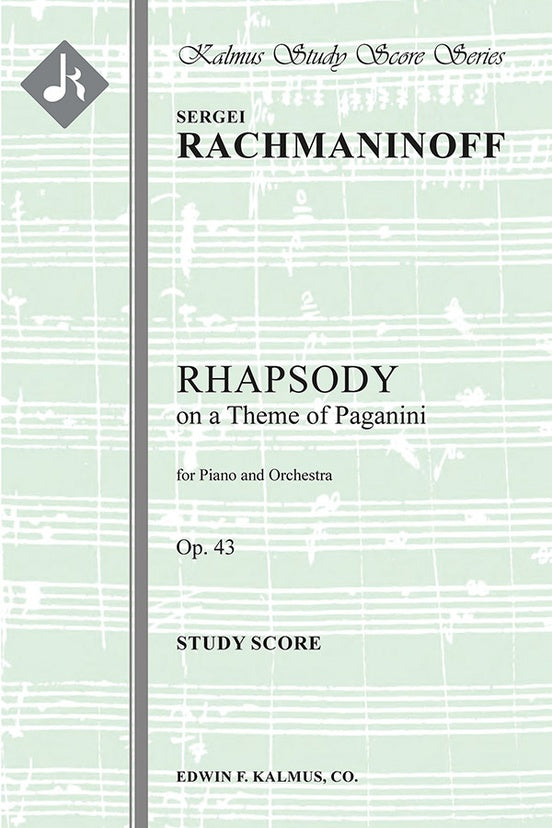 Rhapsody on a Theme of Paganini, Op. 43（ポケットスコア）