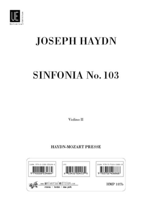 Sinfonia Nr.103 Hob. I:103 (Violin 2 part)