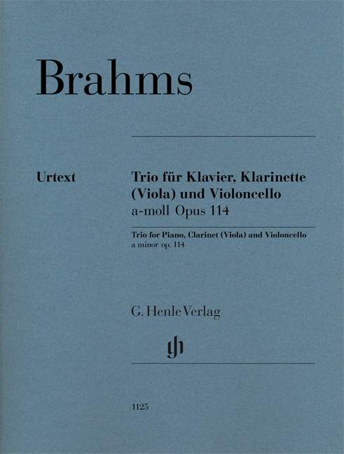 Clarinet Trio Op. 114（パート譜）