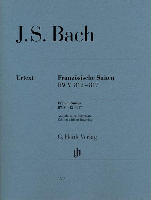 French Suites BWV 812-817（運指なし・ソフトカバー）