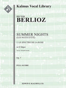 Summer Nights, Op. 7 (Les nuits d'ete): 2. Le spectre de la rose (transposed in D)（スコア）