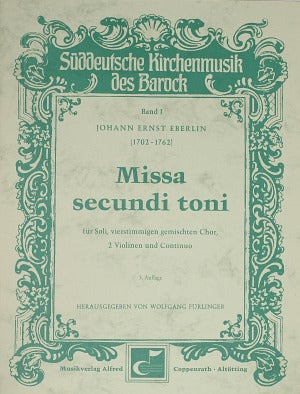 Missa secundi toni (Score)