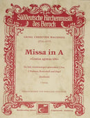 Missa in A (Score)