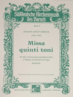 Missa quinti toni [score]