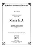 Missa in A (Score)