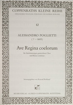 Ave Regina coelorum [score]