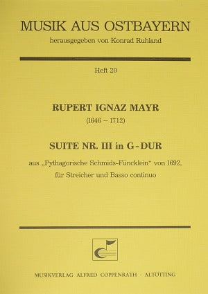 Suite Nr. III in G-Dur (Score)