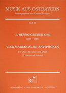 Vier marianische Antiphonen (Score)