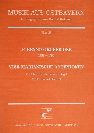 Vier marianische Antiphonen (Score)