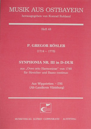 Synphonia Nr. III in D-Dur (Score)