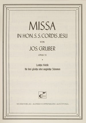 Missa in hon. S. S. Cordis Jesu