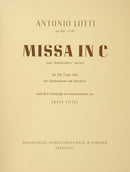 Missa in C (Score)