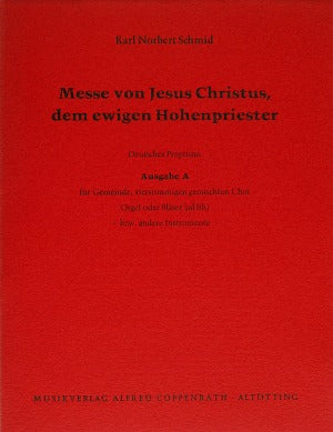 Messe von Jesus Christus, dem ewigen Hohenpriester (Score)