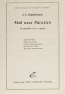 Fünf neue Motetten (Score)