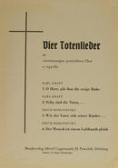 Kraft/Romanovsky: Vier Totenlieder