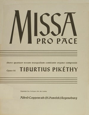 Missa pro pace, op. 52