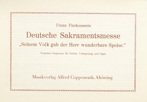 Deutsche Sakramentsmesse (Score)