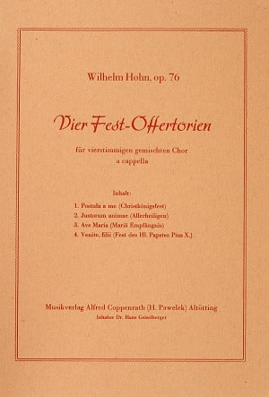 Vier Fest-Offertorien