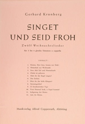 Singet und seid froh, 12 Weihnachstlieder