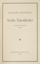 Kronberg: Sechs Totenlieder