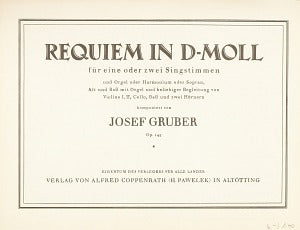 Requiem in d-Moll, op. 148 (Score)