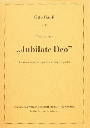 Jubilate Deo, op. 19