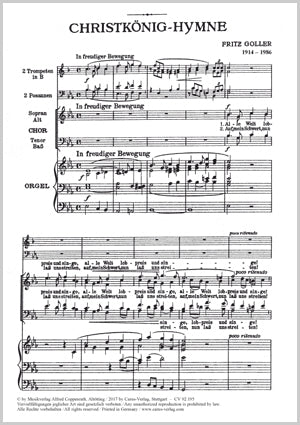 Christkönigs-Hymne [score]
