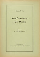 Zum Namenstag einer Oberin (Score)