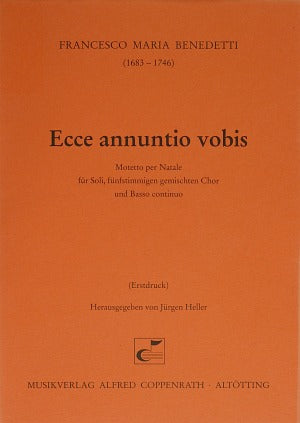 Ecce annuntio vobis (Score)