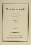 Missa pro defunctis (SATB)