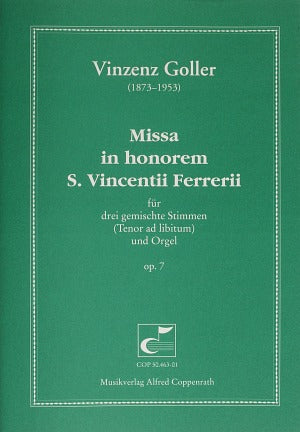 Missa in honorem Sancti Vincentii Ferrerii, op. 7 [score]