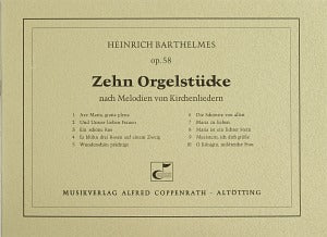 Zehn Orgelstücke nach Melodien von Kirchenliedern