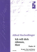 Ich will dich rühmen, Herr (Score)