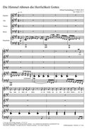 Die Himmel rühmen die Herrlichkeit Gottes (Score)