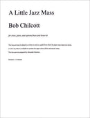 A Little Jazz Mass [Bass part ]