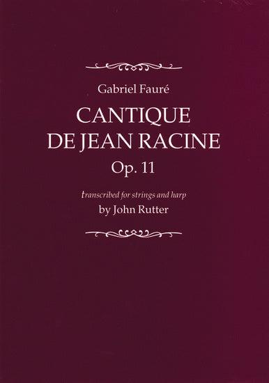 Cantique de Jean Racine [Full score]