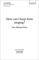 How can I keep from singing?