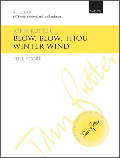 Blow, blow, thou winter wind [Full score]