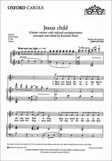 Jesus Child（ユニゾン版）