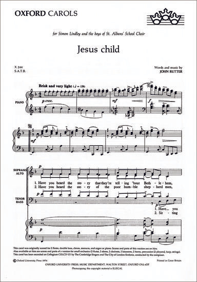 Jesus Child [SATB]