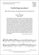 Vexilla Regis prodeunt