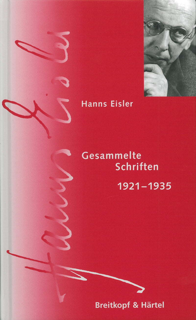 Hanns Eisler Complete Edition (HEGA), Serie IX (Schriften), vol. 1.1