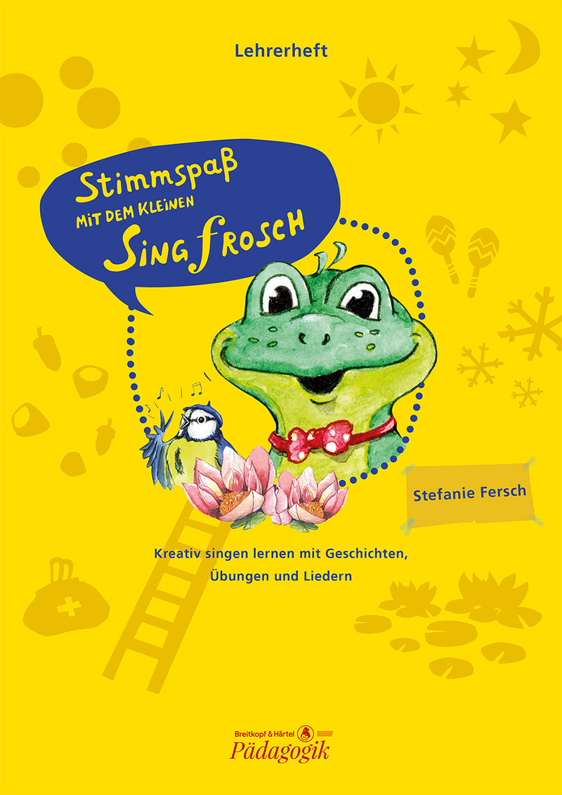 Stimmspass mit dem kleinen Singfrosch, Teacher's manual with piano part