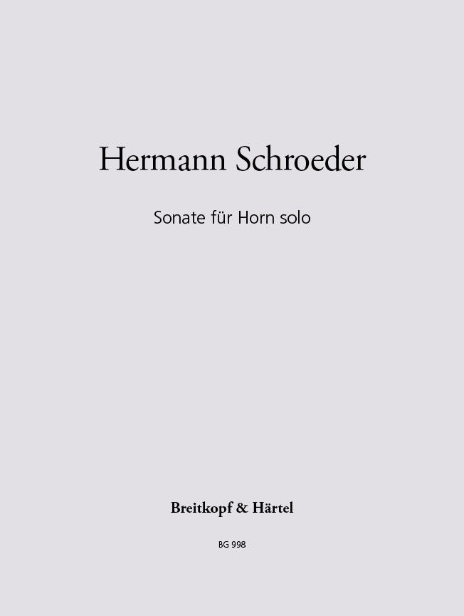 Sonata for horn solo