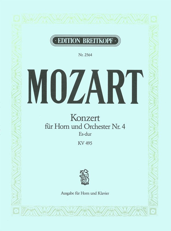 Horn Concerto [No. 4] in Eb major K. 495 (Henri Kling校訂)（ピアノ・リダクション）