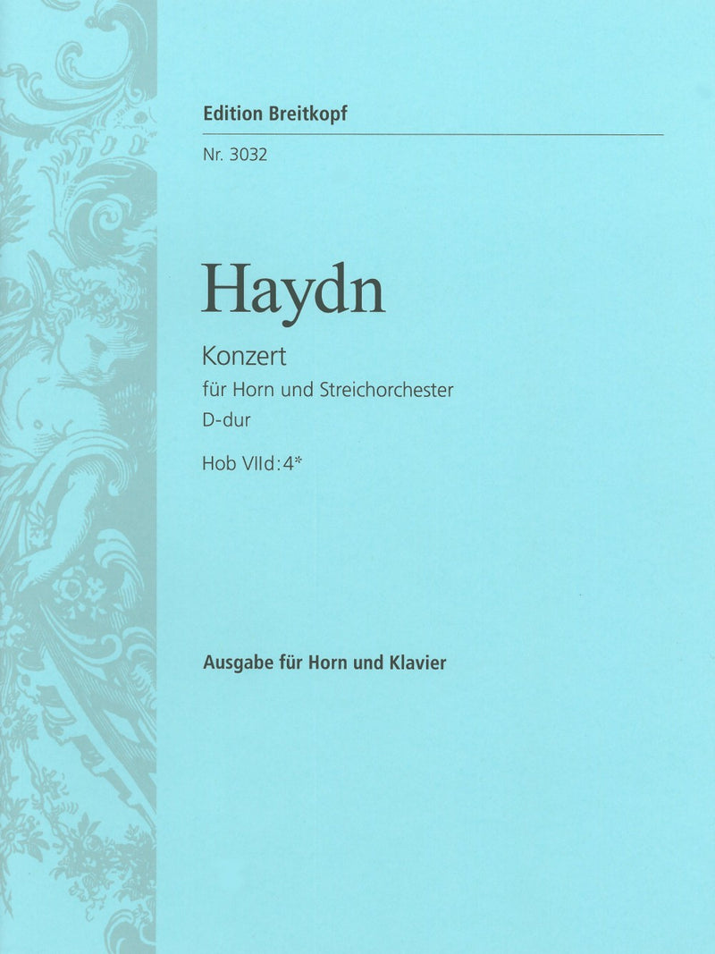 Horn Concerto No. 2 in D major Hob VIId:4（ピアノ・リダクション）