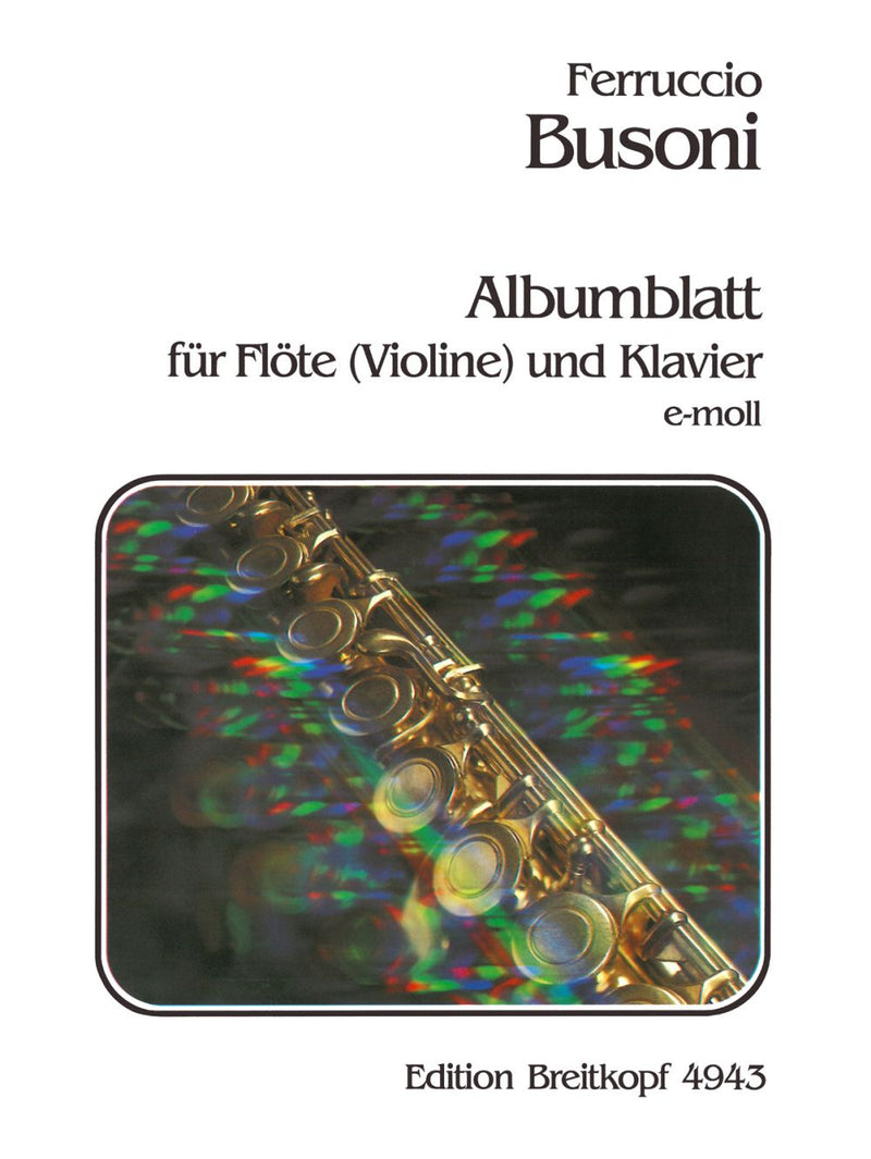 Albumblatt in E minor K 272（フルートとピアノ版）