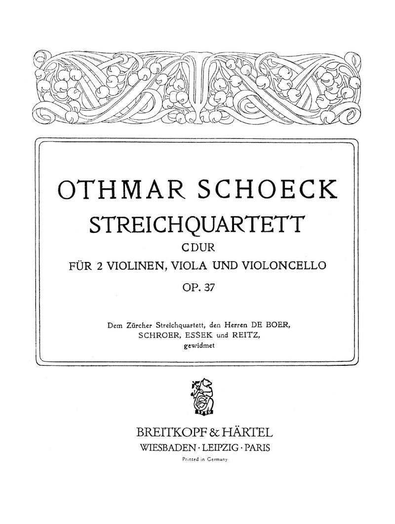 String Quartet in C major Op. 37