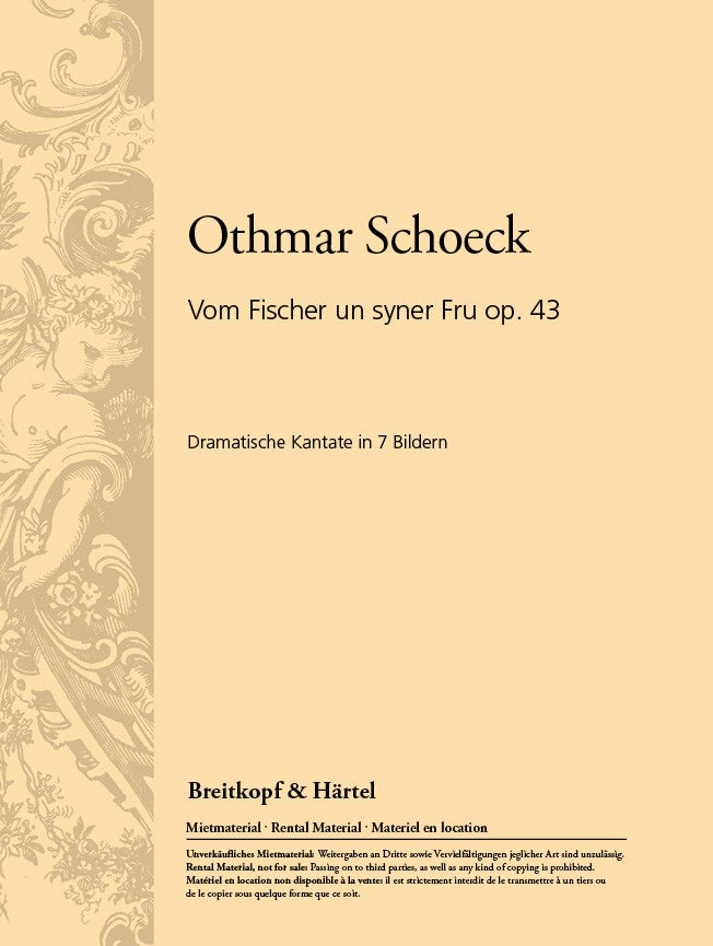 Vom Fischer un syner Fru Op. 43（ヴォーカル・スコア）