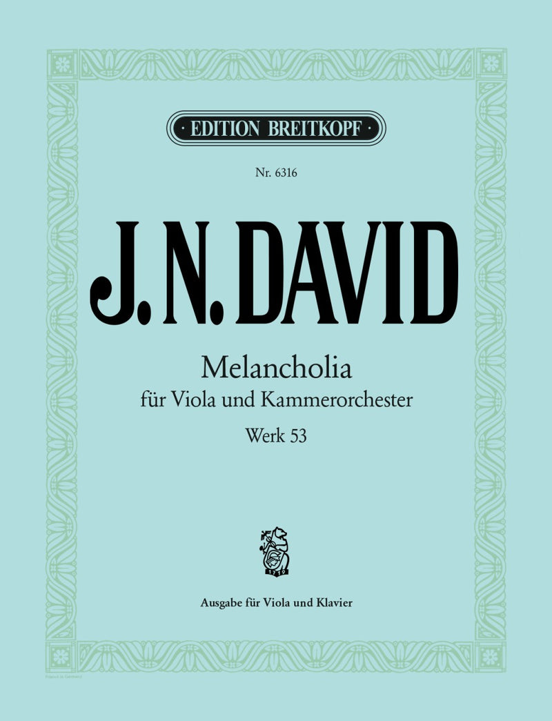 Melancholia Wk 53（ピアノ・リダクション）